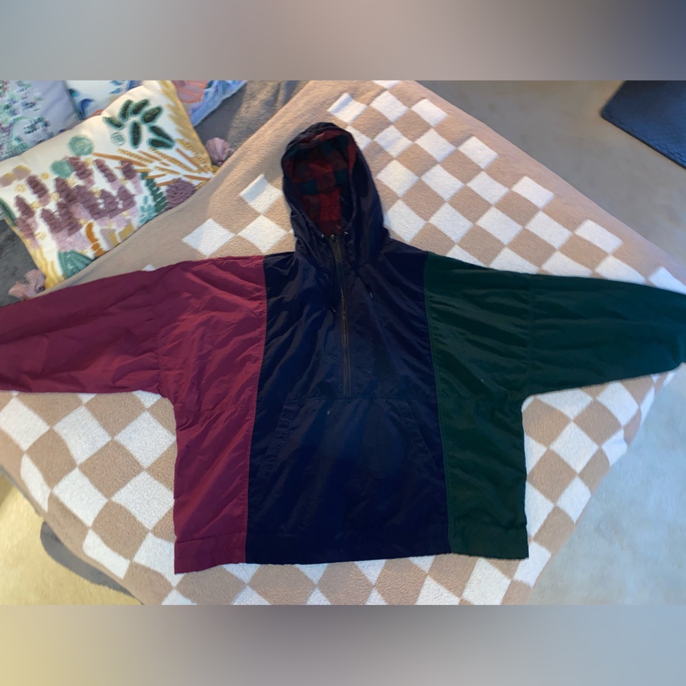 Brooks Brothers Vintage Quarterzip Hooded Windbreaker